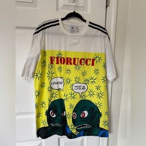 Adidas x Fiorucci Graphic T-Shirt with Comic Print
